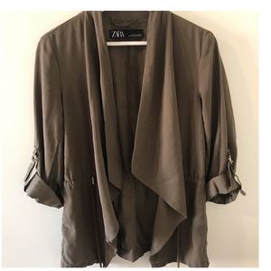 Zara Ladies Khaki Jacket Small